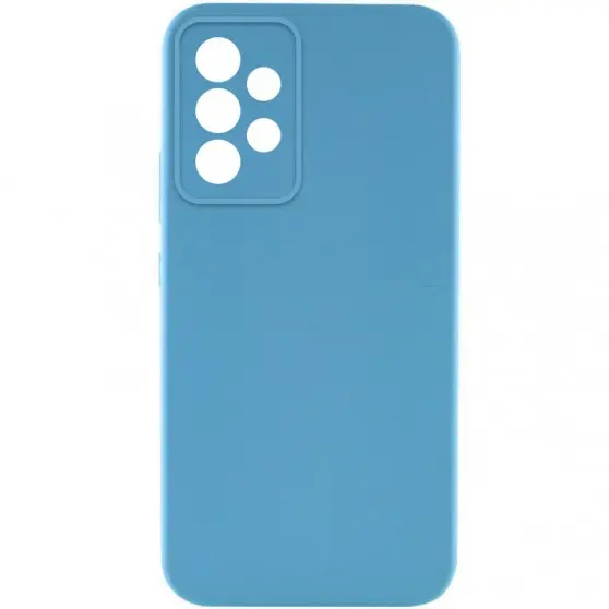 Чохол TPU GETMAN Liquid Silk Full Camera для Samsung Galaxy A32 4G Блакитний / Blue