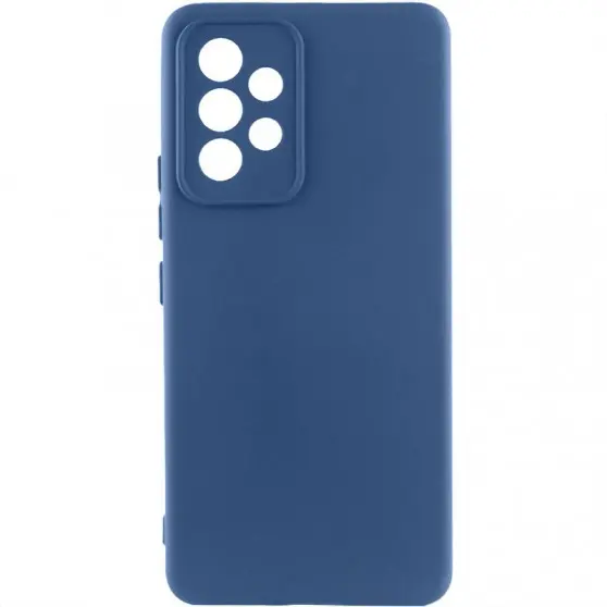 Чохол TPU GETMAN Liquid Silk Full Camera для Samsung Galaxy A32 4G Синій / Navy Blue