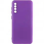 Чохол TPU GETMAN Liquid Silk Full Camera для Samsung Galaxy A50 (A505F) / A50s / A30s Фіолетовий / Purple