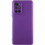 Чехол TPU GETMAN Liquid Silk Full Camera для Xiaomi Redmi 10 Фиолетовый / Purple