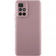 Чехол TPU GETMAN Liquid Silk Full Camera для Xiaomi Redmi 10 Розовый / Pink Sand
