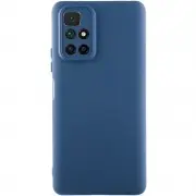 Чехол TPU GETMAN Liquid Silk Full Camera для Xiaomi Redmi 10 Синий / Navy Blue