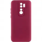 Чехол TPU GETMAN Liquid Silk Full Camera для Xiaomi Redmi 9 Бордовый / Marsala