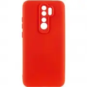 Чехол TPU GETMAN Liquid Silk Full Camera для Xiaomi Redmi 9 Красный / Red