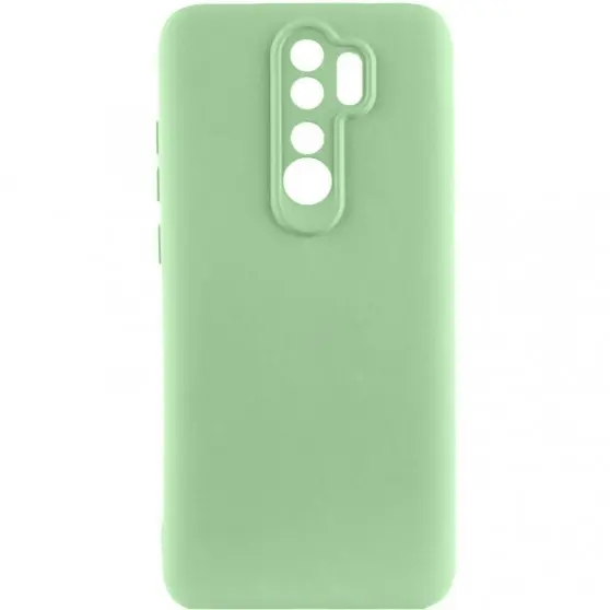 Чехол TPU GETMAN Liquid Silk Full Camera для Xiaomi Redmi Note 8 Pro Зеленый / Pistachio