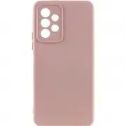 Чохол TPU GETMAN Liquid Silk Full Camera для Samsung Galaxy A33 5G Рожевий / Pink Sand