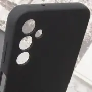 Чохол TPU GETMAN Liquid Silk Full Camera для Samsung Galaxy A34 5G Чорний / Black