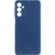 Чохол TPU GETMAN Liquid Silk Full Camera для Samsung Galaxy A34 5G Синій / Navy Blue