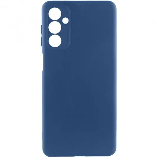 Чохол TPU GETMAN Liquid Silk Full Camera для Samsung Galaxy A34 5G Синій / Navy Blue