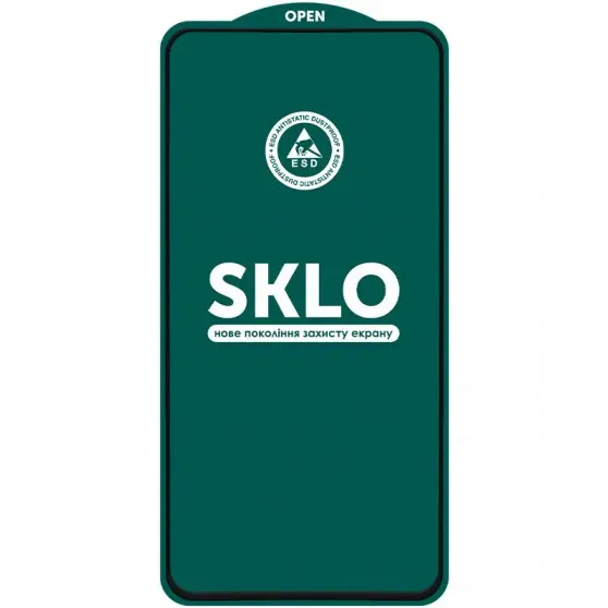Захисне скло SKLO 5D (тех.пак) для Xiaomi Redmi Note 14 5G / Poco M7 Pro 5G Чорний