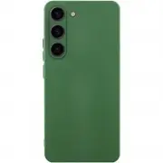 Чехол TPU GETMAN Liquid Silk Full Camera для Samsung Galaxy S23 Зеленый / Dark green