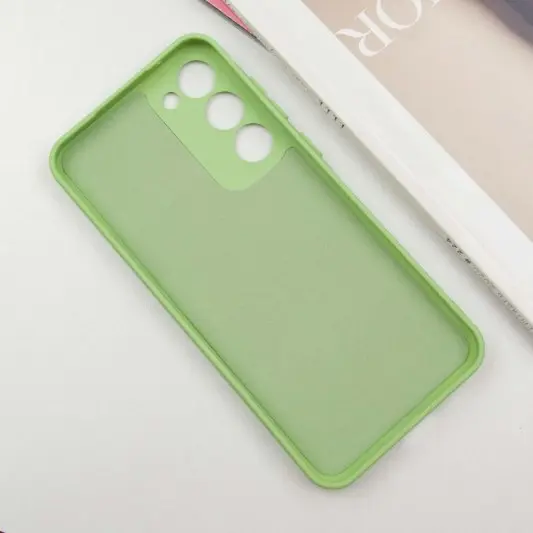 Чохол TPU GETMAN Liquid Silk Full Camera для Samsung Galaxy S23 Зелений / Pistachio - зображення 2 