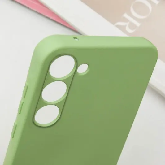Чохол TPU GETMAN Liquid Silk Full Camera для Samsung Galaxy S23 Зелений / Pistachio - зображення 4 