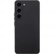 Чехол TPU GETMAN Liquid Silk Full Camera для Samsung Galaxy S23 Черный / Black