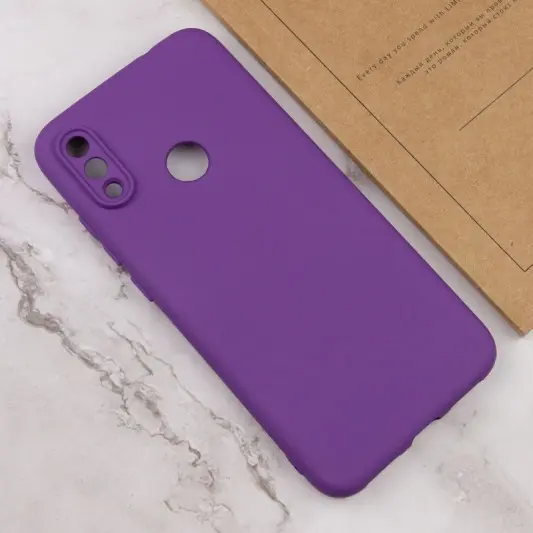 Чехол TPU GETMAN Liquid Silk Full Camera для Xiaomi Redmi Note 7 / Note 7 Pro / Note 7s Фиолетовый / Purple - изображение 3