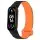 Ремінець Dual-color Magnetic для Xiaomi Mi Band 9/8 Black / Orange