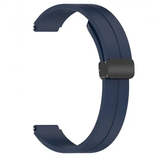 Ремінець Line Magnetic для Xiaomi Mi Band 9/8 Синій / Dark Blue - зображення 1 