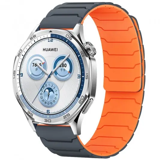 Ремешок Dual-color Magnetic для Smart Watch 20mm Grey / Orange