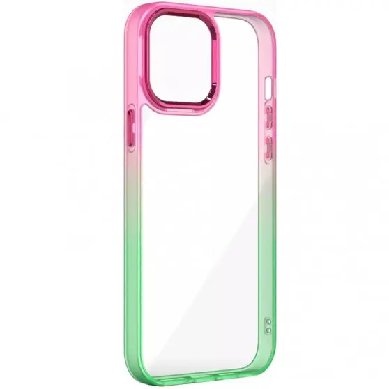 Чехол TPU+PC Fresh sip series для Xiaomi Redmi 9C Салатовый / Розовый