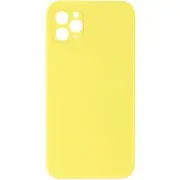 Silicone Case Square Full Camera Protective (AA) NOLOGO для Apple iPhone 11 Pro Max (6.5") Жовтий / Yellow