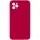 Silicone Case Square Full Camera Protective (AA) NOLOGO для Apple iPhone 11 Pro Max (6.5") Червоний / Rose Red