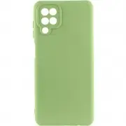 Чехол TPU GETMAN Liquid Silk Full Camera для Samsung Galaxy A12 Зеленый / Pistachio