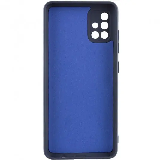 Чохол TPU GETMAN Liquid Silk Full Camera для Samsung Galaxy A51 Синій / Midnight Blue - зображення 1 