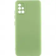 Чохол TPU GETMAN Liquid Silk Full Camera для Samsung Galaxy A51 Зелений / Pistachio
