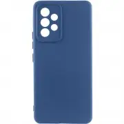 Чехол TPU GETMAN Liquid Silk Full Camera для Samsung Galaxy A53 5G Синий / Navy Blue