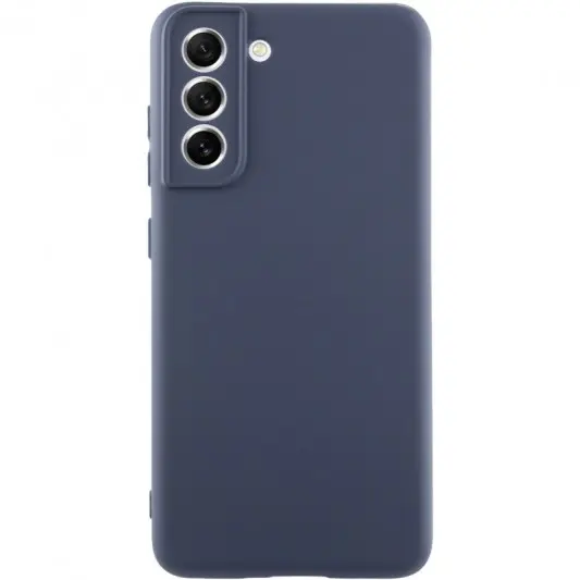 Чохол TPU GETMAN Liquid Silk Full Camera для Samsung Galaxy S21 Синій / Midnight Blue