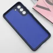 Чохол TPU GETMAN Liquid Silk Full Camera для Samsung Galaxy S21 Синій / Midnight Blue