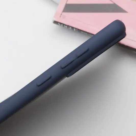 Чохол TPU GETMAN Liquid Silk Full Camera для Samsung Galaxy S21 Синій / Midnight Blue - зображення 3 