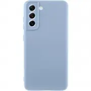 Чохол TPU GETMAN Liquid Silk Full Camera для Samsung Galaxy S21 Блакитний / Lilac Blue