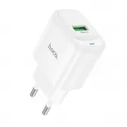 МЗП Hoco C140A Smart QC3.0 18W (1USB-A) White