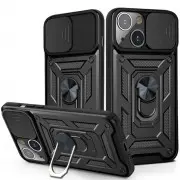 Ударостійкий чохол Camshield Serge Ring для Apple iPhone 13 (6.1") Чорний