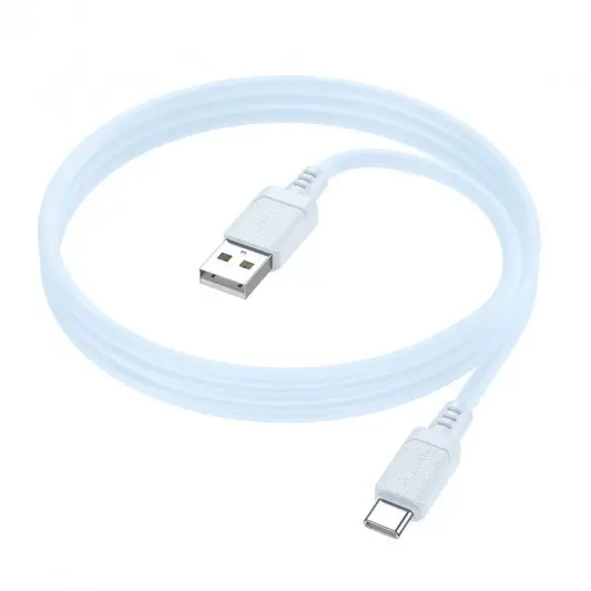 Дата кабель Borofone BX115 Lotto USB to Type-C 3A (1m) Blue - зображення 2 