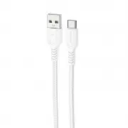 Дата кабель Borofone BX116 Certain USB to Type-C 3A (1m) White