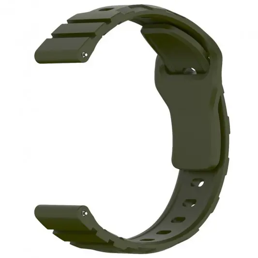 Силиконовый ремешок Defense для Smart Watch 20mm Dark Olive - изображение 2