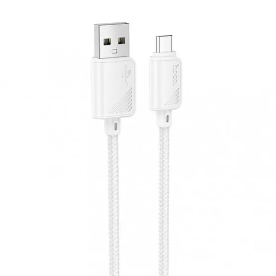 Дата кабель Hoco X113 Beneficio USB to MicroUSB (1m) White