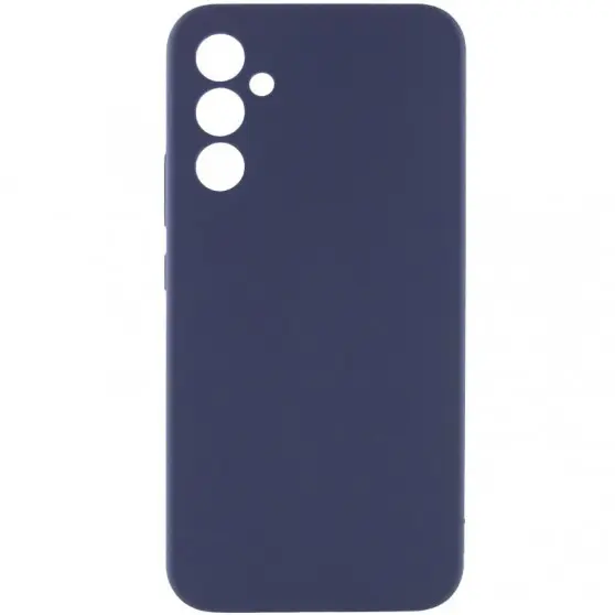 Чохол Silicone Cover Lakshmi Full Camera (AAA) для Samsung Galaxy A34 5G Темно-синій / Midnight blue
