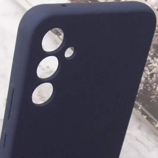 Чохол Silicone Cover Lakshmi Full Camera (AAA) для Samsung Galaxy A34 5G Темно-синій / Midnight blue - зображення 5 