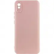 Чехол Silicone Cover Lakshmi Full Camera (AAA) для Xiaomi Redmi 9A Розовый / Pink Sand