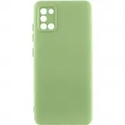 Чехол TPU GETMAN Liquid Silk Full Camera для Samsung Galaxy A31 Зеленый / Pistachio