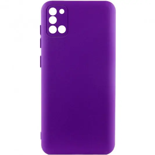 Чехол TPU GETMAN Liquid Silk Full Camera для Samsung Galaxy A31 Фиолетовый / Ultra Violet