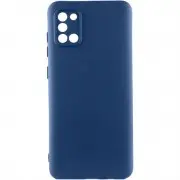 Чехол TPU GETMAN Liquid Silk Full Camera для Samsung Galaxy A31 Синий / Navy Blue