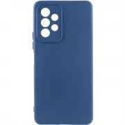 Чехол TPU GETMAN Liquid Silk Full Camera для Samsung Galaxy A23 4G Синий / Navy Blue