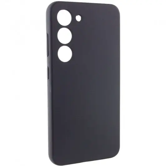 Чехол Silicone Cover Lakshmi Full Camera (AA) для Samsung Galaxy S23 Черный / Black - изображение 1