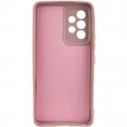 Чохол TPU GETMAN Liquid Silk Full Camera для Samsung Galaxy A73 5G Рожевий / Pink Sand