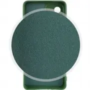 Чохол TPU GETMAN Liquid Silk Full Camera для Samsung Galaxy A73 5G Зелений / Dark green