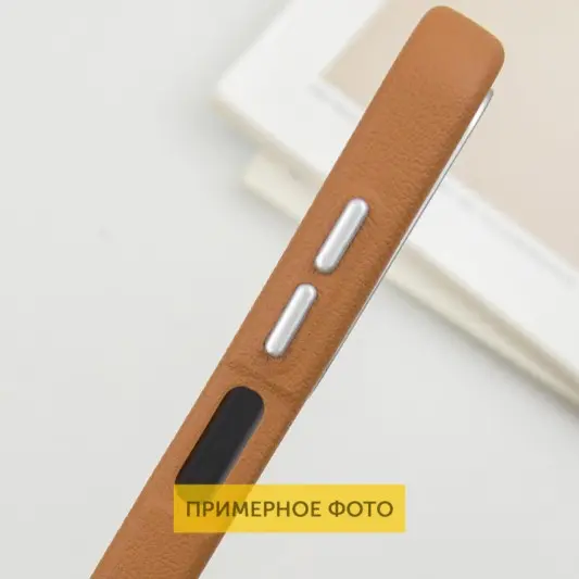 Шкіряний чохол Leather Case Metal Buttons для Xiaomi Redmi 9C Brown - зображення 4 